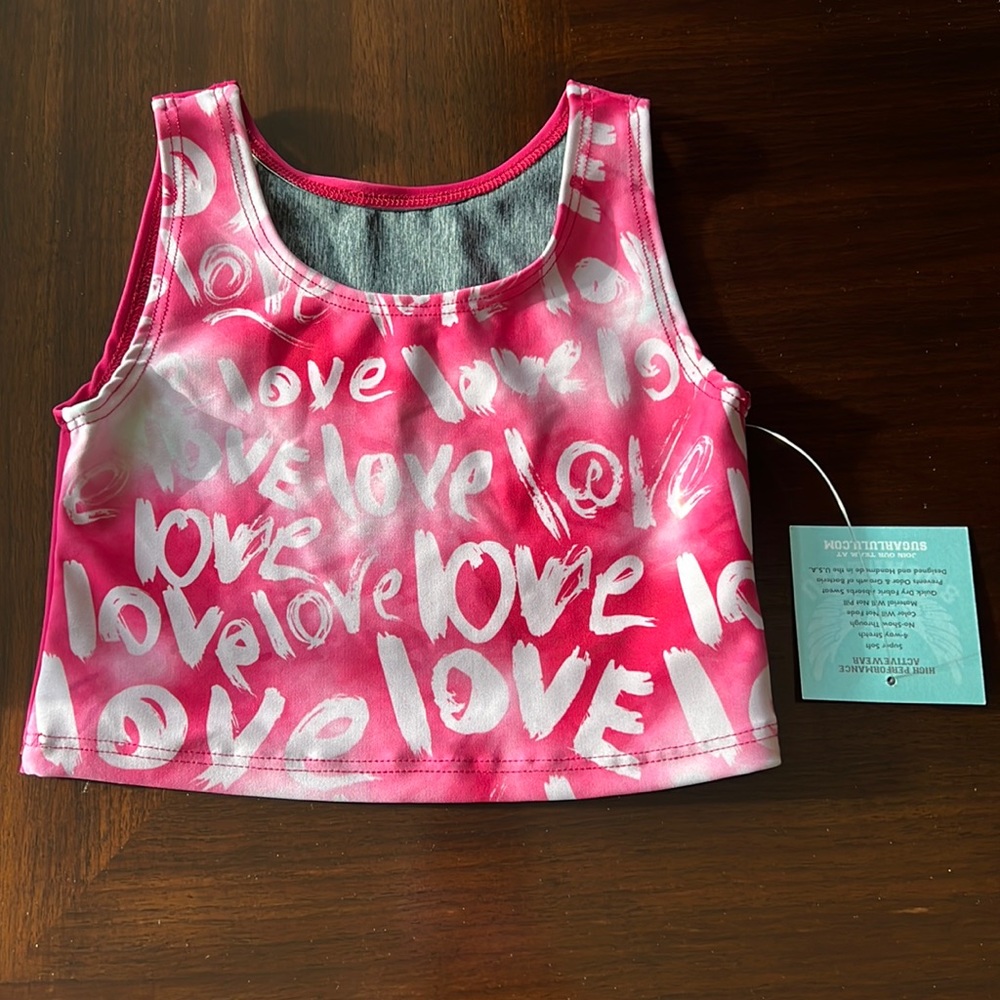 Sugar Lulu Leggings YM NWT - Pink Hopeless “Ramentic” Top